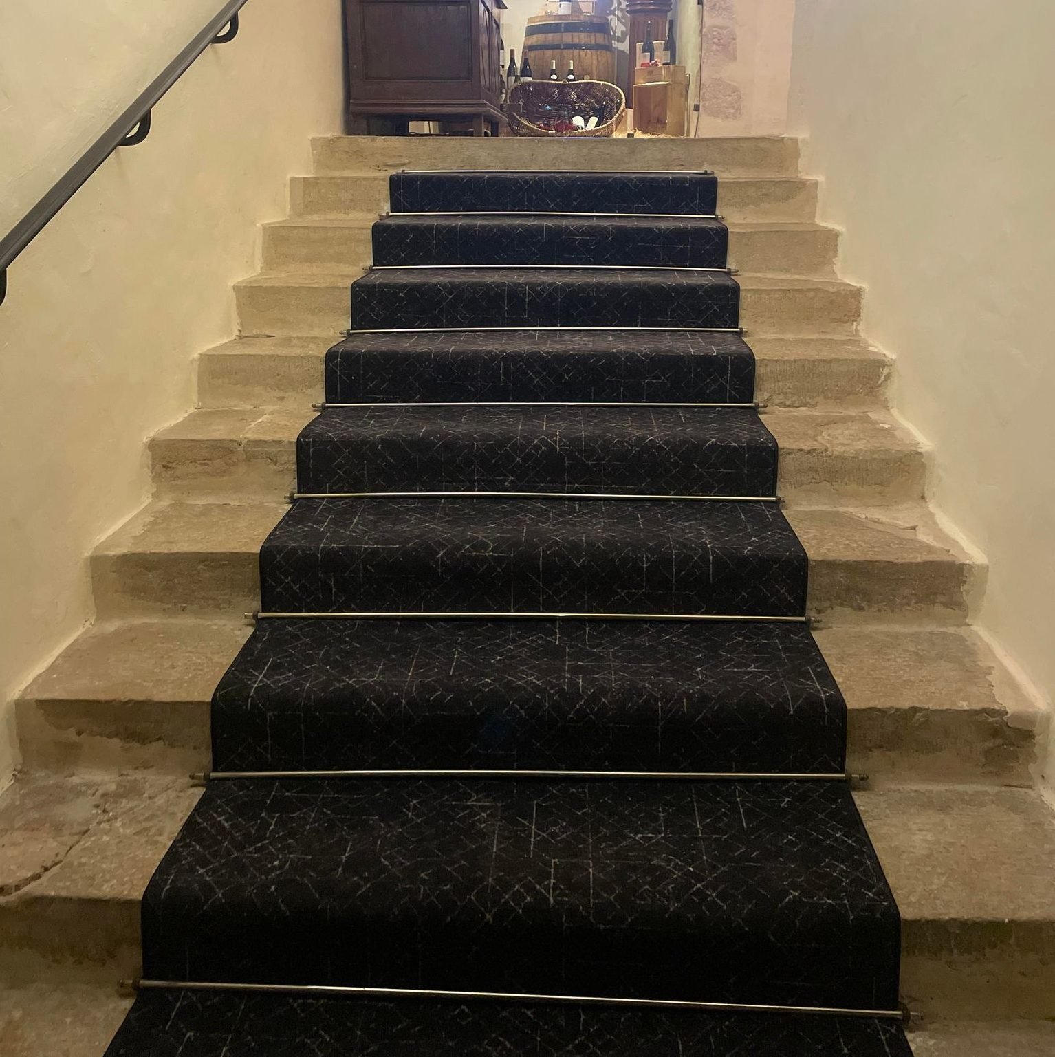 pose tapis moquette escalier